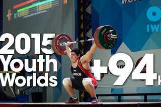 +94kg Best Lifts 2015 Youth World Championships