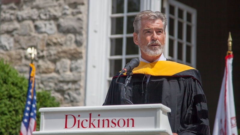 Pierce Brosnan Receives Doctor of Environmental Advocacy Honorary Degree from Dickinson