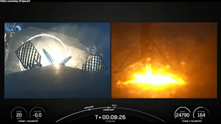 SpaceX Starlink 134 launch and Falcon 9 first stage landing, 24 January 2024
