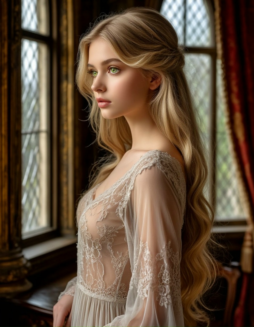 Изображение - девушка у окна