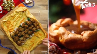 Advent Day 5: Giant Yorkshire Pudding Christmas Dinner Wrap Recipe | Twisted