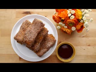 Crunchy Churro French Toast Sticks