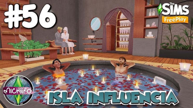 Isla de la influencia 56 SPA ESPECTACULAR Sims Freeplay Influence Island 56 SPA