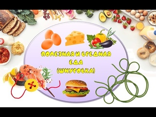 Полезная и вредная еда (шнуровка)
