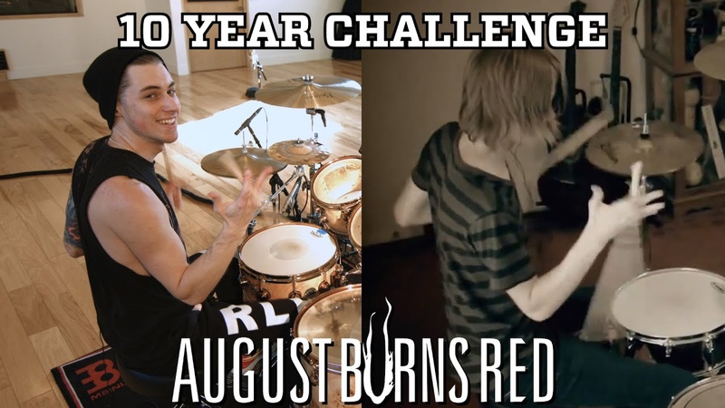 Luke Holland 10 YEAR CHALLENGE August Burns Red Meddler Drum