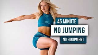 45 MIN KILLER NO JUMPING WORKOUT - No Equipment, No Repeat, Full Body Low Impact Home Workout