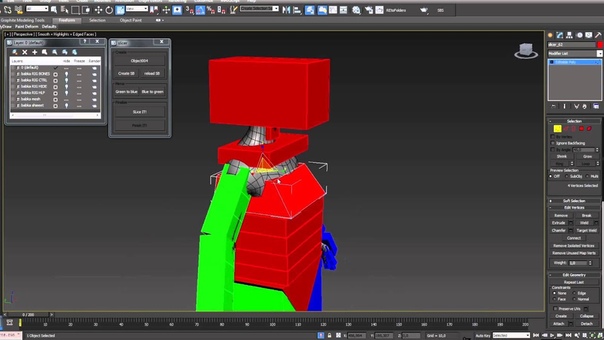 Automatic skinning script for 3d