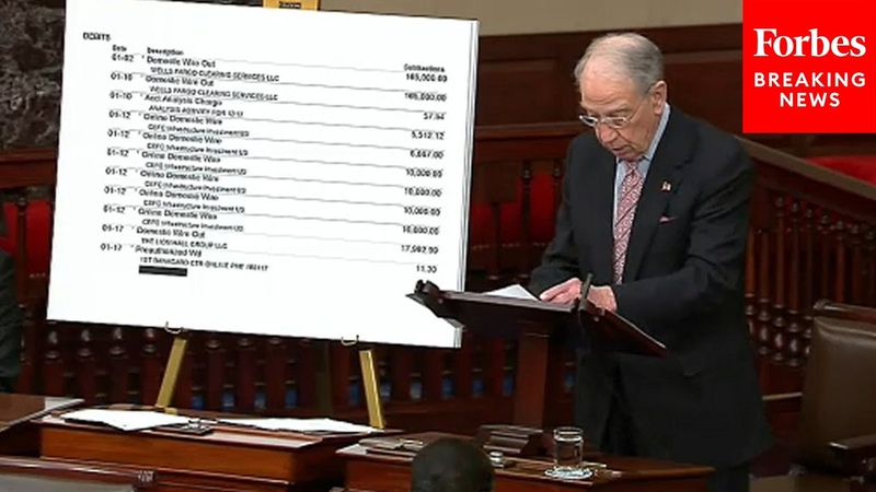 JUST IN: Grassley Brings Alleged Receipts Connecting James Hunter Biden To Chinese Communist