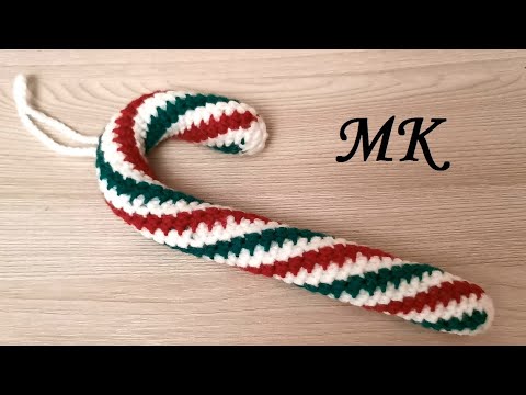 Новогодний леденец крючком, мастер