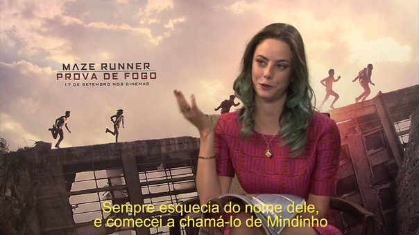Maze Runner Entrevista Kaya Scodelario e Giancarlo