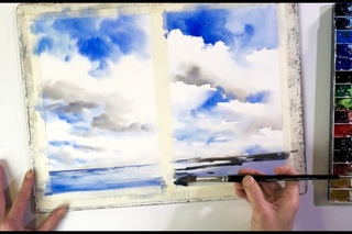 Ganz einfach malen lernen 1: Wolken im Aquarell