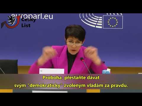Německá europoslankyně Christine Anderson vyzvala národy, aby se vzbouřily proti svým