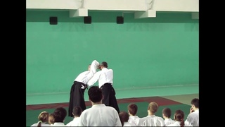 RYOTETORI USHIRO KIRIOTOSHI. Yoji Fujimoto Shihan, 7th Dan Aikikai.