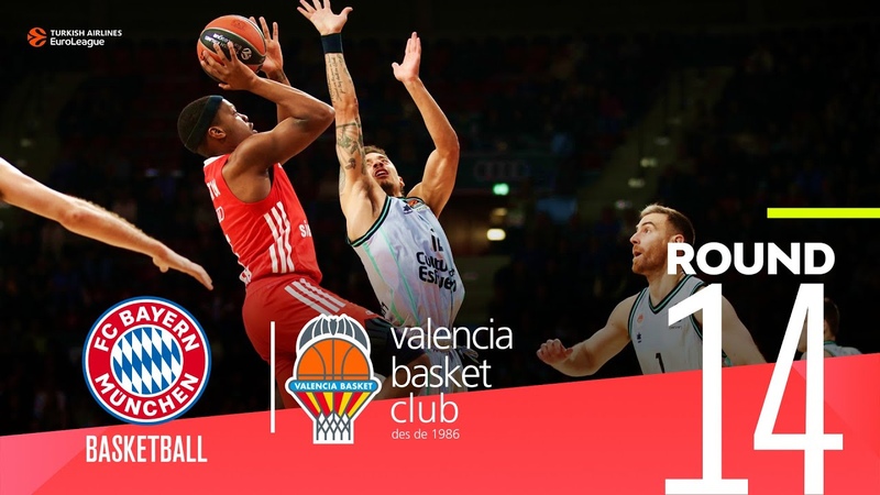 Bayern edges Valencia , Round 14, Highlights, Turkish Airlines Euro