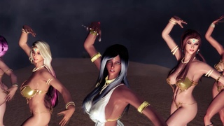 Temptation of the Desert Nymph Temptation Skyrim R-18 Strip MMD 1440p 60fps