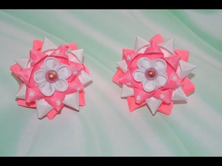 Бантики звездочки на шаблоне/Bows stars on the template DIY
